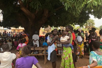 Displaced people in South Sudan (file photo).